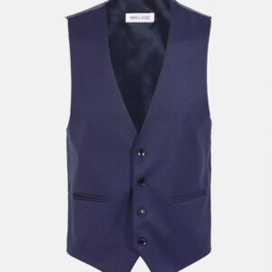 Alternative view of Scottsville Slim Fit Navy Plaid Vest
